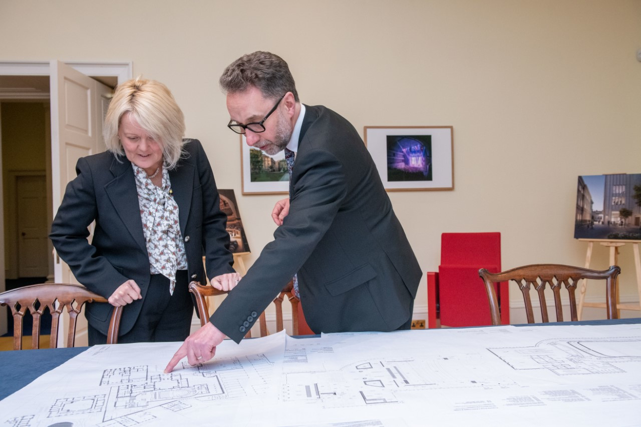 Royal Bank Of Scotland formally hands over the New Town site for Edinburgh’s new concert hall.