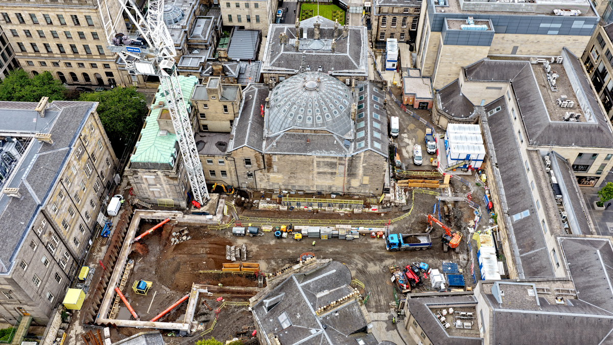 Piling works finish on Dunard Centre site